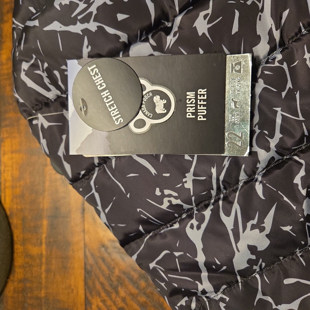 Large Black and Gray dog jacket - Picture 4 of 4